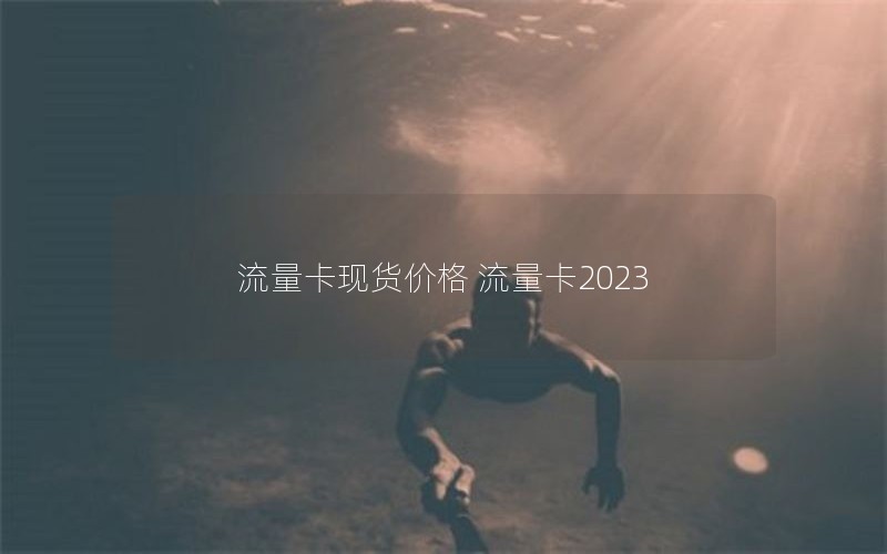 流量卡现货价格 流量卡2023