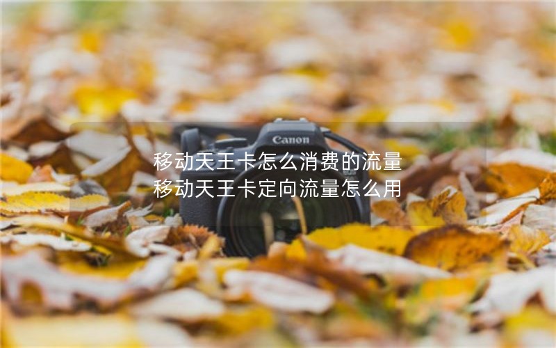 移动天王卡怎么消费的流量 移动天王卡定向流量怎么用