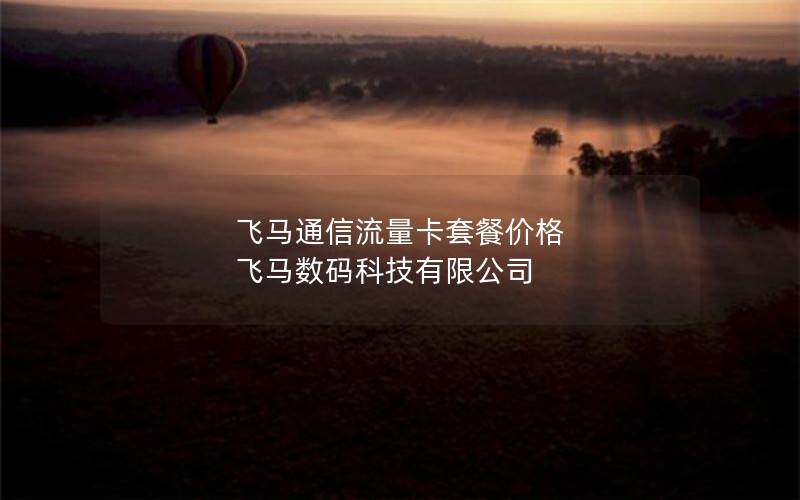 飞马通信流量卡套餐价格 飞马数码科技有限公司
